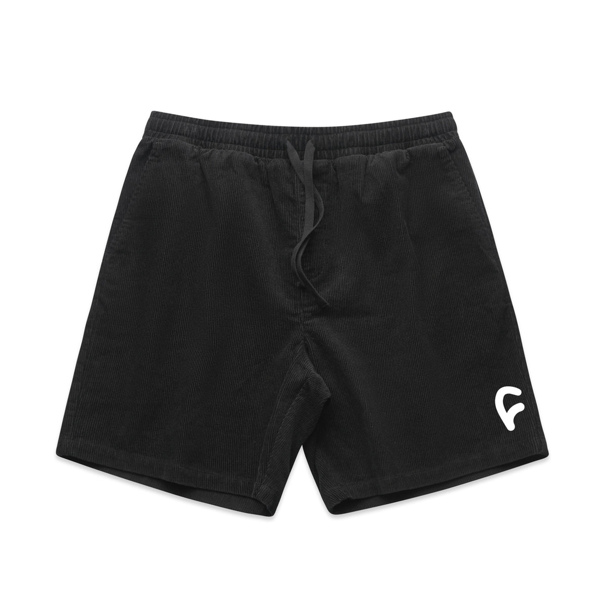 Corduroy Shorts / black
