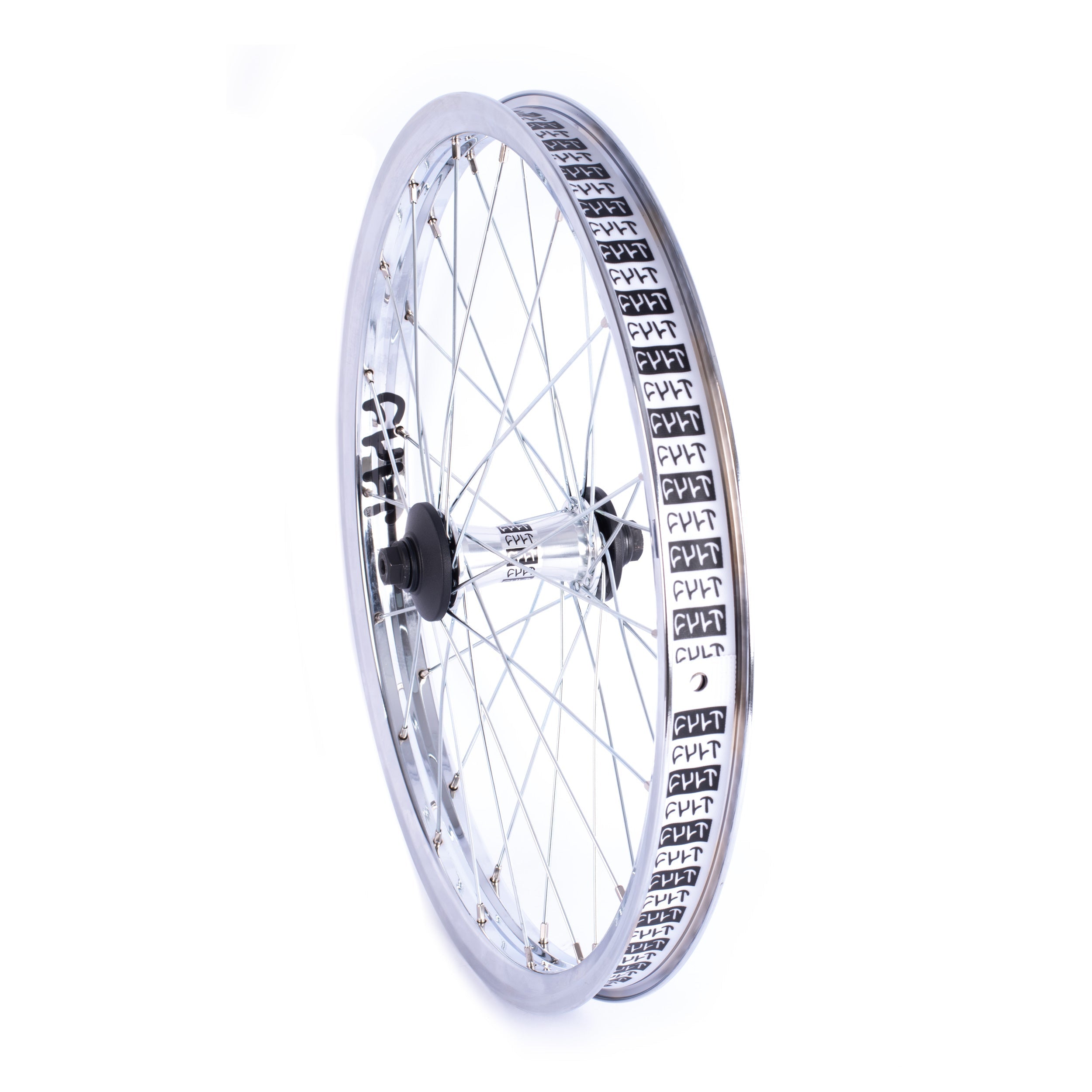 Crew Front Wheel v2 / black & polished