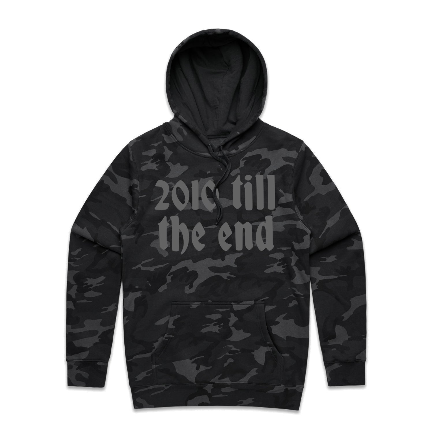 Till the End Hoodie / black camo – CULT CREW