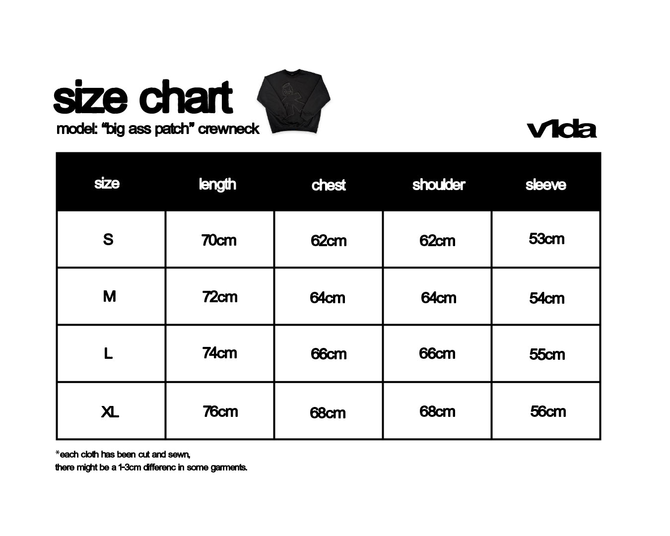 VIDA / Big Ass Patch Crewneck