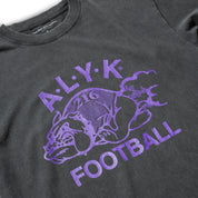 ALYK / Football Short Sleeve Tee / vintage black