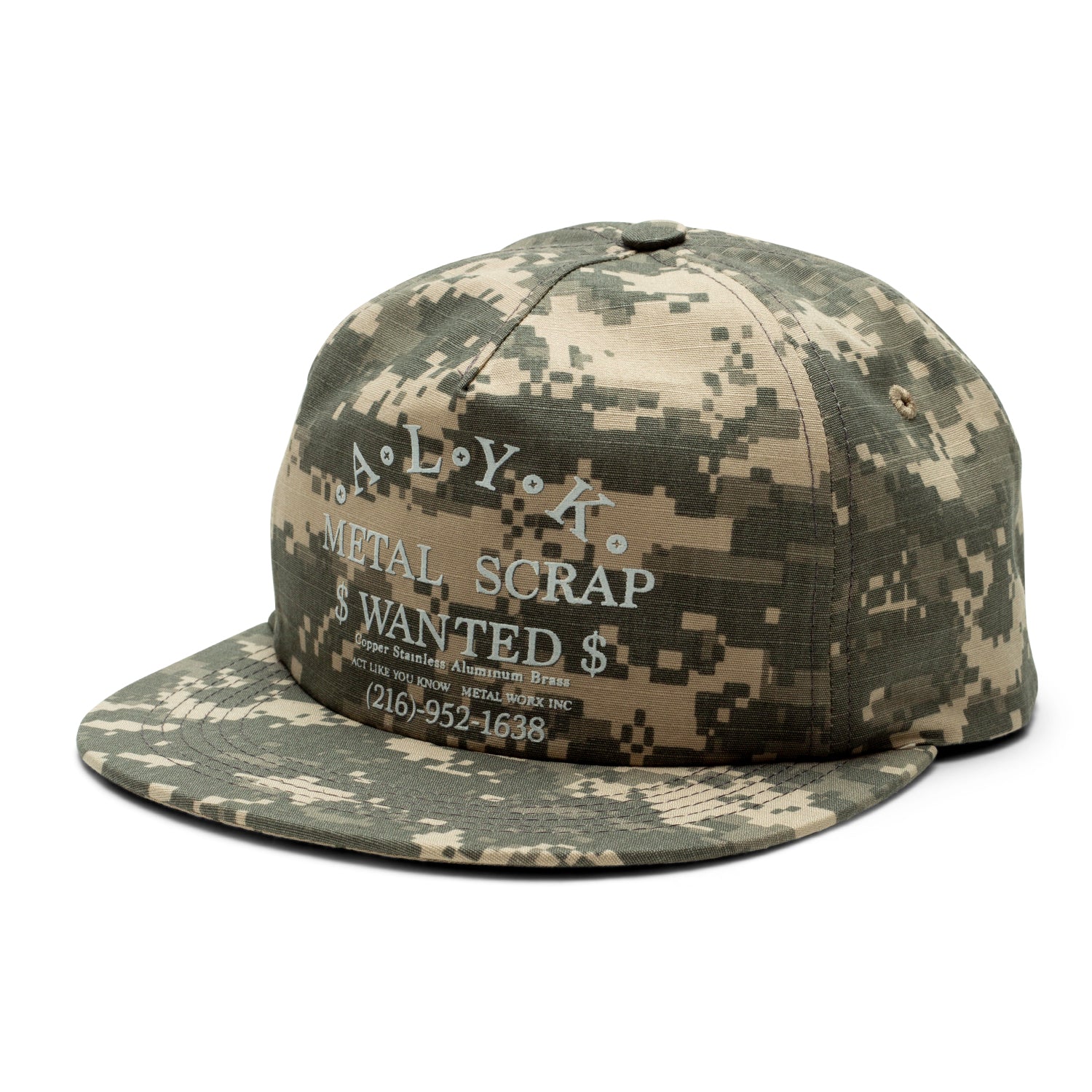 ALYK / Wanted 5 Panel Snapback / digital camo