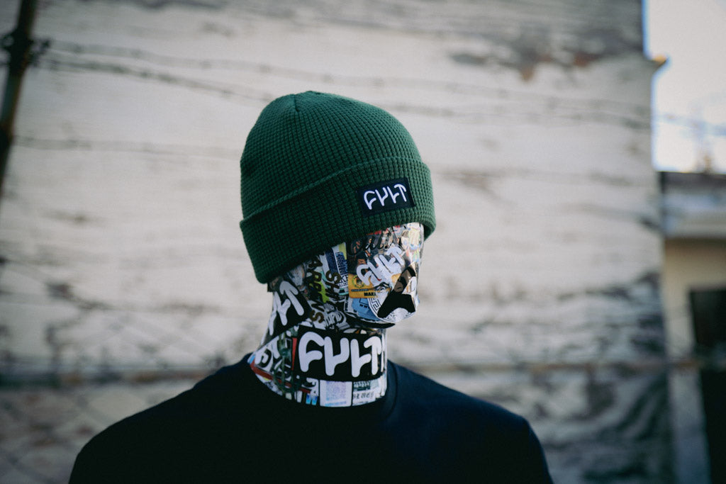 Waffle Beanie / green
