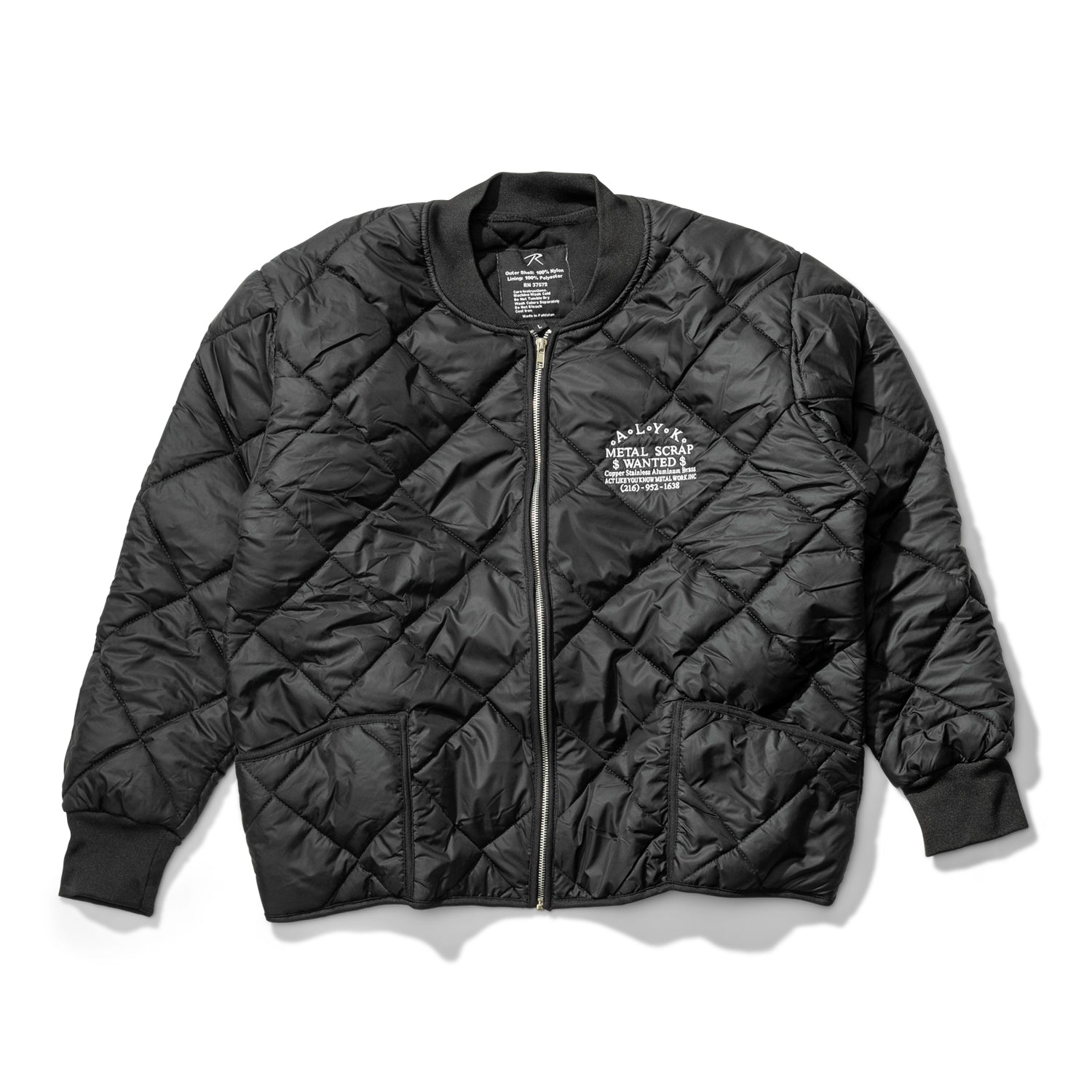 ALYK / Wanted Diamond Quilted Thermal Jacket / black