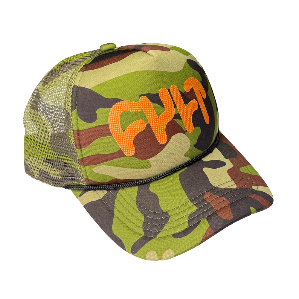 Logo Camo Trucker / orange
