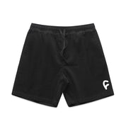 Corduroy Shorts / black