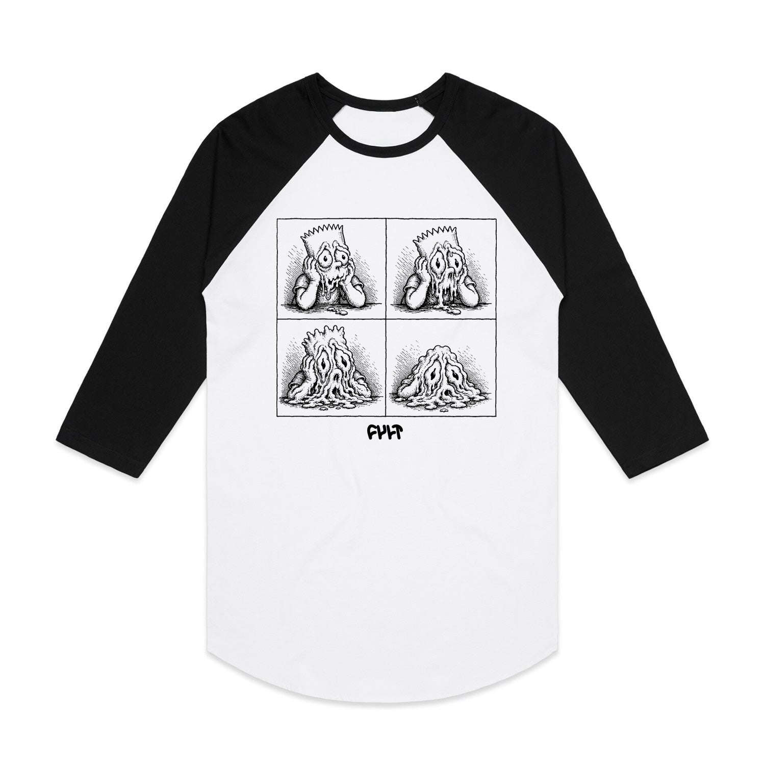 Melted 3/4 Raglan