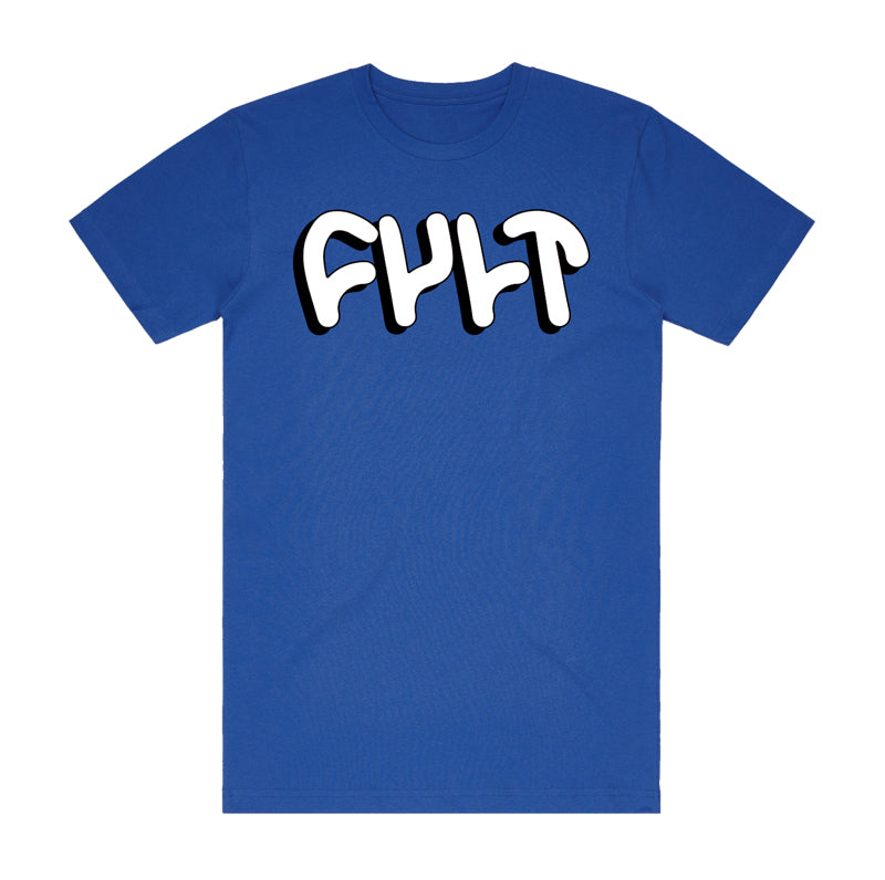 Drop Shadow Tee / blue