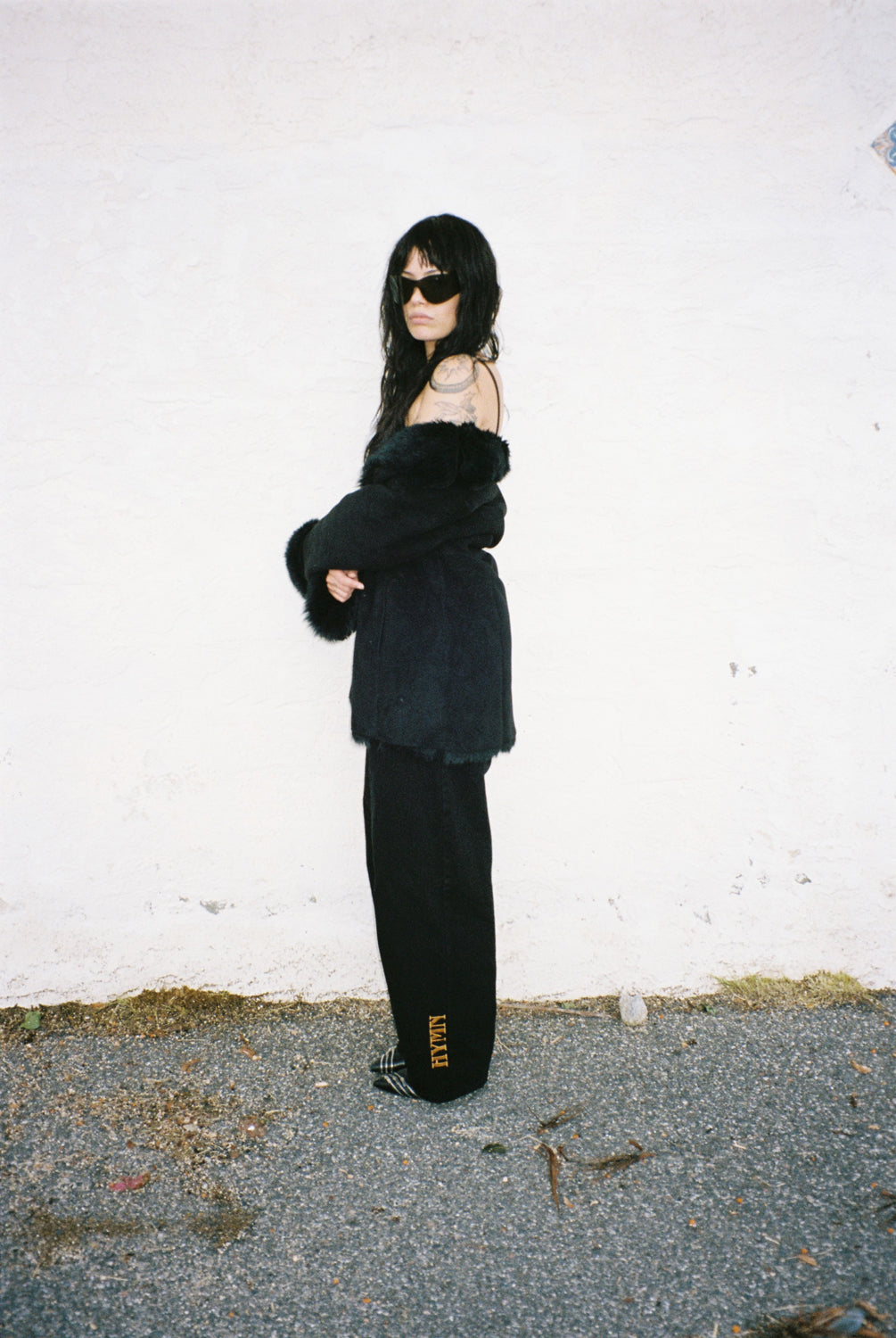 HYMN / Lazy Afternoon Denim Pants - black