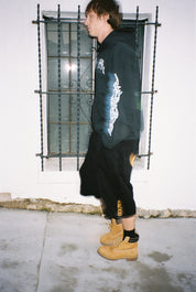 HYMN / Lazy Afternoon Denim Shorts - black