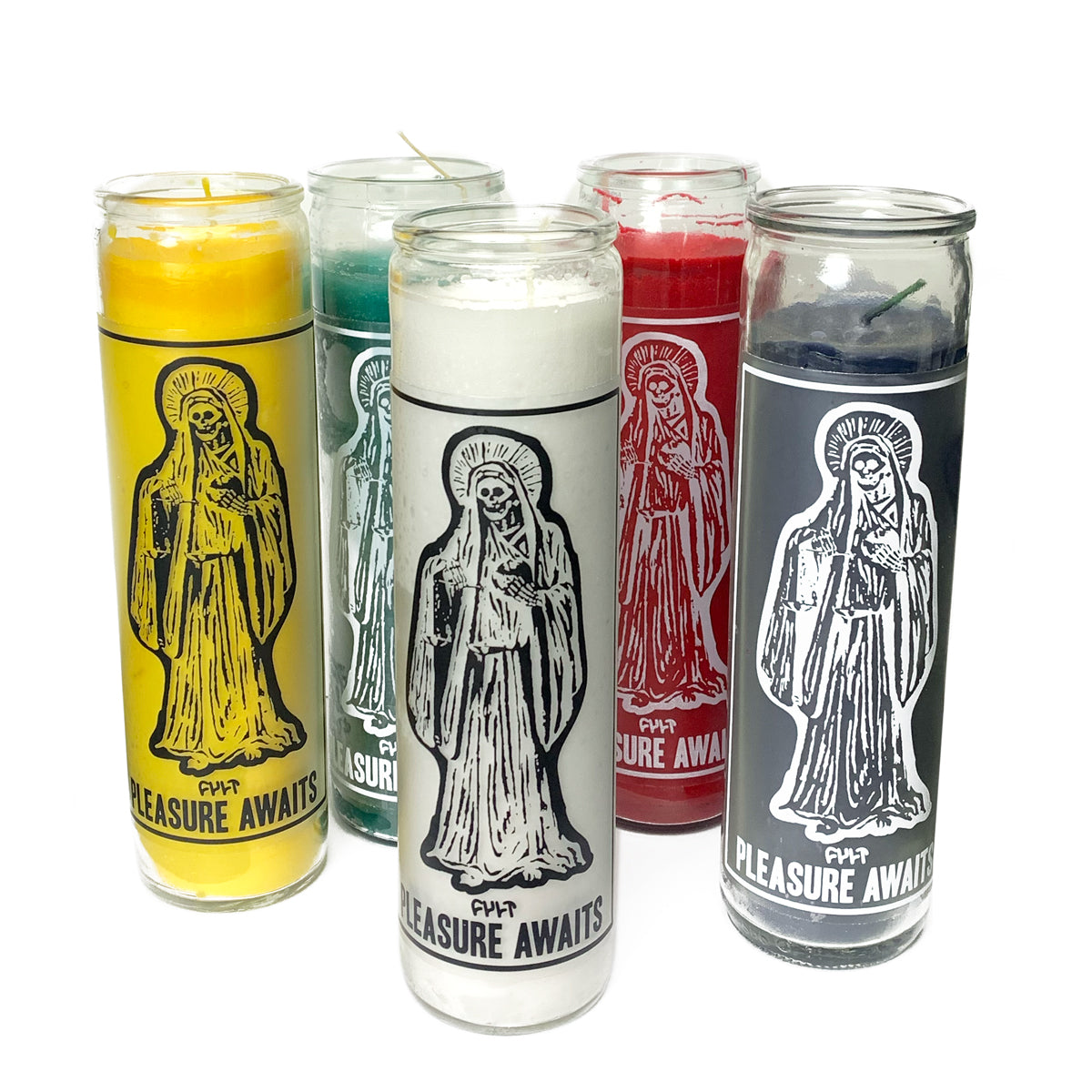 Pleasure Awaits Glass Candle
