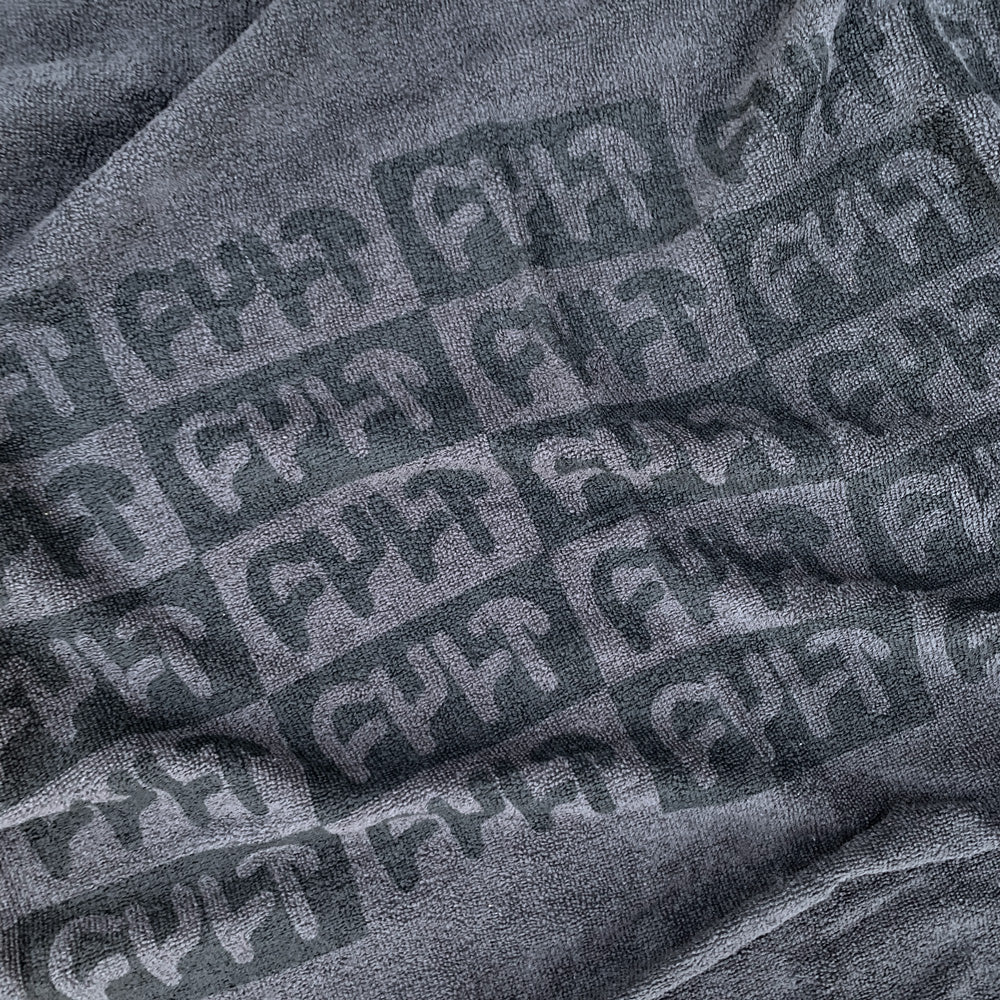 Pattern Towel / dark grey