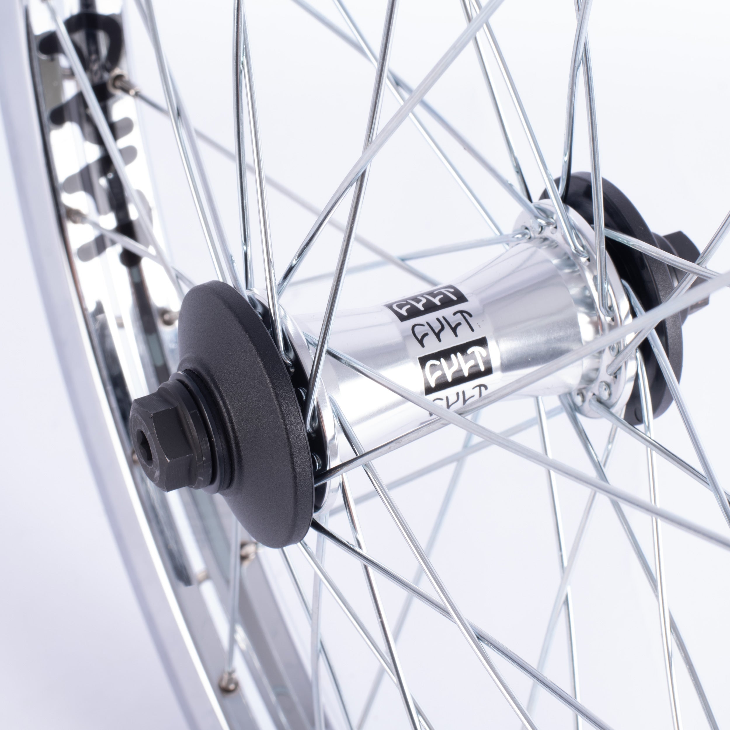 Crew Front Wheel v2 / black & polished